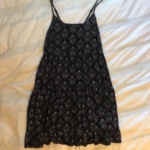 Black & Purple Flowy Dress